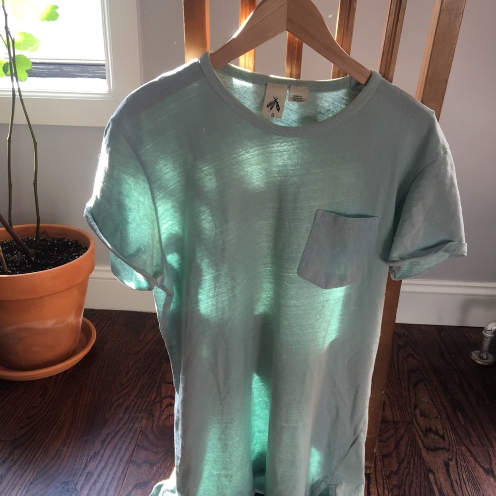 UO S Sky Scoop-Neck Oversized T